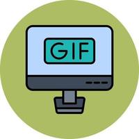 gif vektor ikon