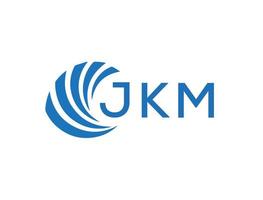 jkm abstrakt företag tillväxt logotyp design på vit bakgrund. jkm kreativ initialer brev logotyp begrepp. vektor