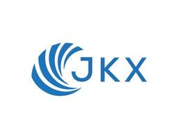 jkx abstrakt företag tillväxt logotyp design på vit bakgrund. jkx kreativ initialer brev logotyp begrepp. vektor