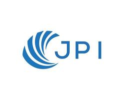 jpi abstrakt företag tillväxt logotyp design på vit bakgrund. jpi kreativ initialer brev logotyp begrepp. vektor