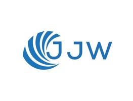jjw abstrakt företag tillväxt logotyp design på vit bakgrund. jjw kreativ initialer brev logotyp begrepp. vektor