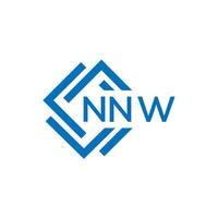 nnw Brief Logo Design auf Weiß Hintergrund. nnw kreativ Kreis Brief Logo Konzept. nnw Brief Design. vektor