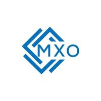 mxo Brief Logo Design auf Weiß Hintergrund. mxo kreativ Kreis Brief Logo Konzept. mxo Brief Design. vektor