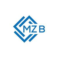 mzb brev logotyp design på vit bakgrund. mzb kreativ cirkel brev logotyp begrepp. mzb brev design. vektor