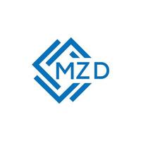 mzd brev logotyp design på vit bakgrund. mzd kreativ cirkel brev logotyp begrepp. mzd brev design. vektor