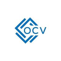 ocv brev logotyp design på vit bakgrund. ocv kreativ cirkel brev logotyp begrepp. ocv brev design. vektor