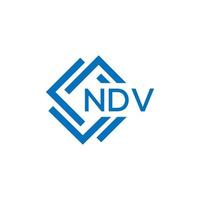 ndv brev logotyp design på vit bakgrund. ndv kreativ cirkel brev logotyp begrepp. ndv brev design. vektor