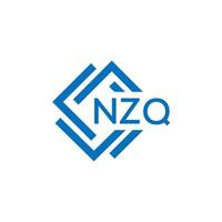 nzq brev logotyp design på vit bakgrund. nzq kreativ cirkel brev logotyp begrepp. nzq brev design. vektor