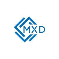 mxd Brief Logo Design auf Weiß Hintergrund. mxd kreativ Kreis Brief Logo Konzept. mxd Brief Design. vektor