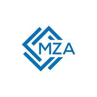 mza Brief Logo Design auf Weiß Hintergrund. mza kreativ Kreis Brief Logo Konzept. mza Brief Design. vektor