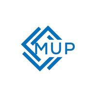 mup brev logotyp design på vit bakgrund. mup kreativ cirkel brev logotyp begrepp. mup brev design. vektor