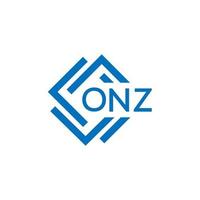 onz brev logotyp design på vit bakgrund. onz kreativ cirkel brev logotyp begrepp. onz brev design. vektor