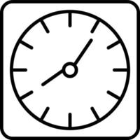 Wanduhr-Vektorsymbol vektor