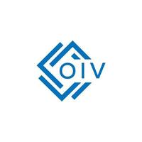 oiv brev logotyp design på vit bakgrund. oiv kreativ cirkel brev logotyp begrepp. oiv brev design. vektor