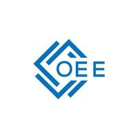 oee brev logotyp design på vit bakgrund. oee kreativ cirkel brev logotyp begrepp. oee brev design. vektor