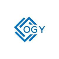 ogy Brief Logo Design auf Weiß Hintergrund. ogy kreativ Kreis Brief Logo Konzept. ogy Brief design.ogy Brief Logo Design auf Weiß Hintergrund. ogy c vektor