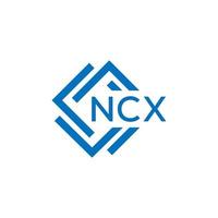 nx Brief Logo Design auf Weiß Hintergrund. nx kreativ Kreis Brief Logo Konzept. nx Brief Design. vektor