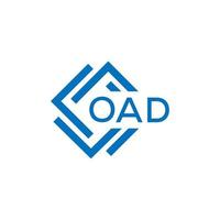 oad brev logotyp design på vit bakgrund. oad kreativ cirkel brev logotyp begrepp. oad brev design. vektor