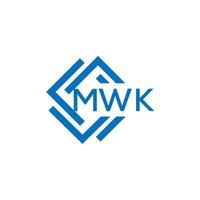 mwk Brief Logo Design auf Weiß Hintergrund. mwk kreativ Kreis Brief Logo Konzept. mwk Brief Design. vektor