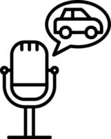 Fahrzeug Podcast Vektor Symbol