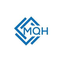 mqh Brief Logo Design auf Weiß Hintergrund. mqh kreativ Kreis Brief Logo Konzept. mqh Brief Design. vektor