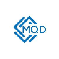 mqd brev logotyp design på vit bakgrund. mqd kreativ cirkel brev logotyp begrepp. mqd brev design. vektor