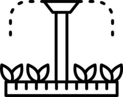 Sprinkler Pflanzen Vektor Symbol