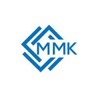 mmk Brief Logo Design auf Weiß Hintergrund. mmk kreativ Kreis Brief Logo Konzept. mmk Brief Design. vektor