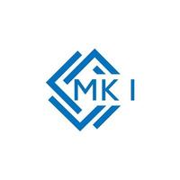 mki brev logotyp design på vit bakgrund. mki kreativ cirkel brev logotyp begrepp. mki brev design. vektor