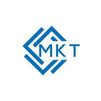 mkt Brief Logo Design auf Weiß Hintergrund. mkt kreativ Kreis Brief Logo Konzept. mkt Brief Design. vektor