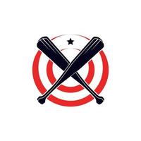 Baseball Mannschaft Logo Abzeichen Aufkleber Emblem vektor