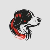 hund huvud sällskapsdjur symbol - gaming hund logotyp elegant element för varumärke - abstrakt ikon symboler vektor