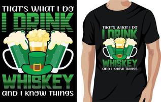 st. Patrick's Day T-Shirt-Design vektor