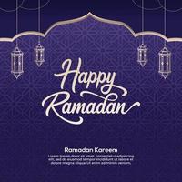 Ramadan kareem islamisch Hintergrund Vektor. glücklich islamisch Neu Hijri Jahr. Grafik Design zum das Dekoration von Geschenk Zertifikate, Banner und Flyer. vektor