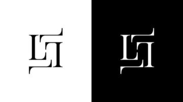 l Logo Vektor Monogramm Geschäft Brief Initiale schwarz und Weiß Symbol Illustration Stil Designs Vorlagen