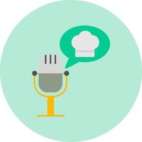 Chef Podcast Vektor Symbol