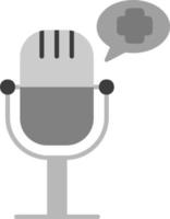 hälsa podcast vektor ikon
