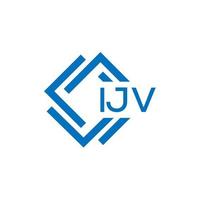 ijv brev logotyp design på vit bakgrund. ijv kreativ cirkel brev logotyp begrepp. ijv brev design. vektor