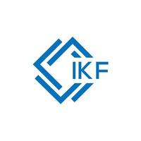 ikf Brief Logo Design auf Weiß Hintergrund. ikf kreativ Kreis Brief Logo Konzept. ikf Brief Design. vektor