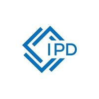 ipd Brief Logo Design auf Weiß Hintergrund. ipd kreativ Kreis Brief Logo Konzept. ipd Brief Design. vektor