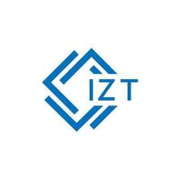 izt Brief Logo Design auf Weiß Hintergrund. izt kreativ Kreis Brief Logo Konzept. izt Brief Design. vektor