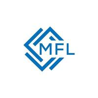 mfl Brief Logo Design auf Weiß Hintergrund. mfl kreativ Kreis Brief Logo Konzept. mfl Brief Design. vektor