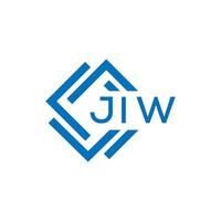 jiw brev logotyp design på vit bakgrund. jiw kreativ cirkel brev logotyp begrepp. jiw brev design. vektor