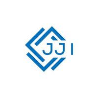 jji brev logotyp design på vit bakgrund. jji kreativ cirkel brev logotyp begrepp. jji brev design. vektor