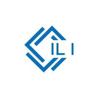 ich Li Brief Logo Design auf Weiß Hintergrund. ich Li kreativ Kreis Brief Logo Konzept. ich Li Brief Design. vektor