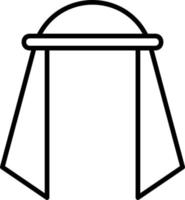 Muslim Schal Vektor Symbol