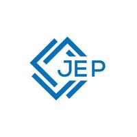 jep Brief Logo Design auf Weiß Hintergrund. jep kreativ Kreis Brief Logo Konzept. jep Brief Design. vektor