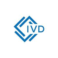 ivd Brief Logo Design auf Weiß Hintergrund. ivd kreativ Kreis Brief Logo Konzept. ivd Brief Design. vektor