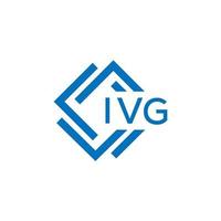 ivg brev logotyp design på vit bakgrund. ivg kreativ cirkel brev logotyp begrepp. ivg brev design. vektor