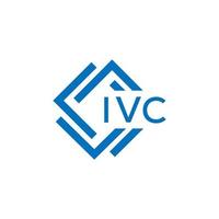 ivc Brief Logo Design auf Weiß Hintergrund. ivc kreativ Kreis Brief Logo Konzept. ivc Brief Design. vektor